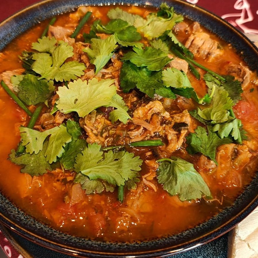 Chashushuli — estofado georgiano de ternera con cilantro